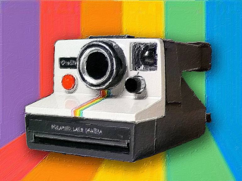 Bestuiver Uitstekend boom Polaroid Camera Painting Pop Mixed Media by Tony Rubino | Saatchi Art