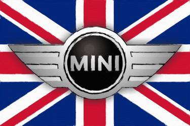 Mini Cooper Logo Flag UK thumb