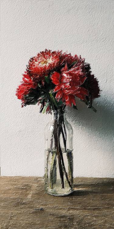 Original Pop Art Floral Digital by Tony Rubino
