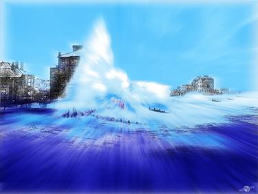 Print of Pop Art Seascape Digital by Tony Rubino