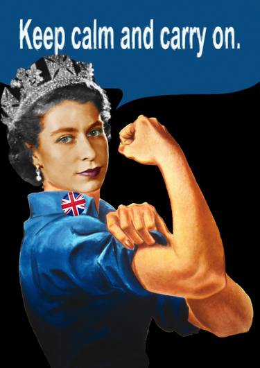 Vintage Image of Queen Elizabeth Rosie thumb