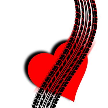 Heart Series Love One Tire Track thumb