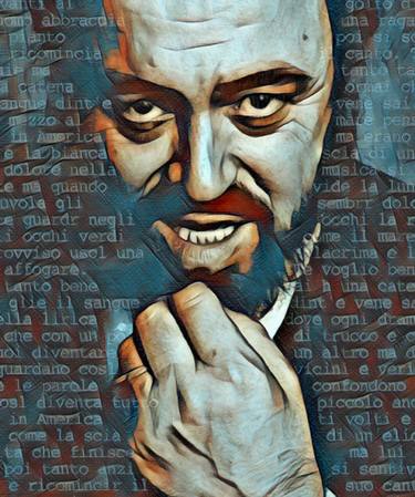 Luciano Pavarotti Painting 12 thumb