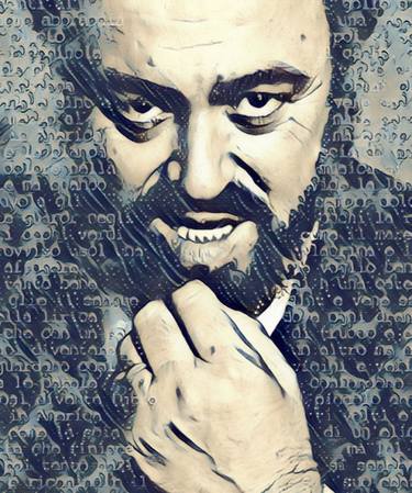 Luciano Pavarotti Painting 4 thumb