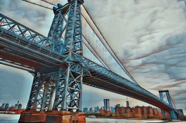 New York City Manhattan Bridge Gold 6 thumb
