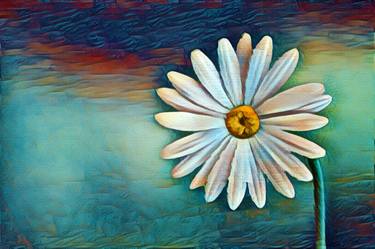 Original Pop Art Floral Digital by Tony Rubino