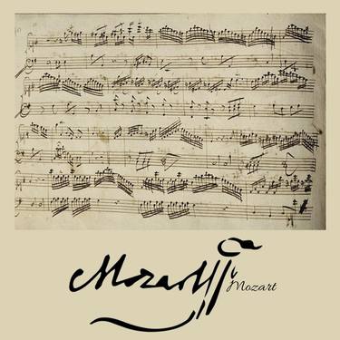 Wolfgang Amadeus Mozart Symphony Classical Music Hand Written thumb