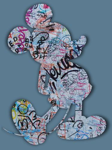Mickey Mouse Pop Art Graffiti Silhouette thumb