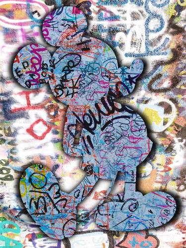 Mickey Mouse Pop Art Graffiti Silhouette 2 thumb