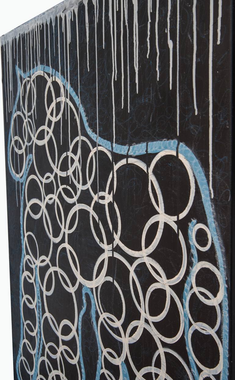 Original Abstract Animal Painting by Yana G Nova