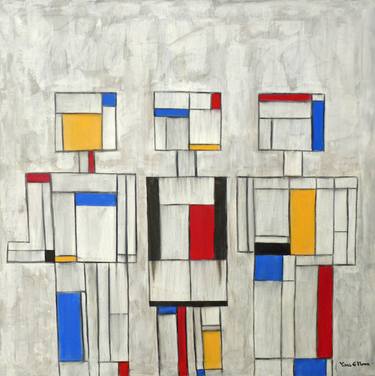 Original Abstract Geometric Paintings by Yana G Nova