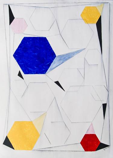 Original Abstract Geometric Paintings by Yana G Nova