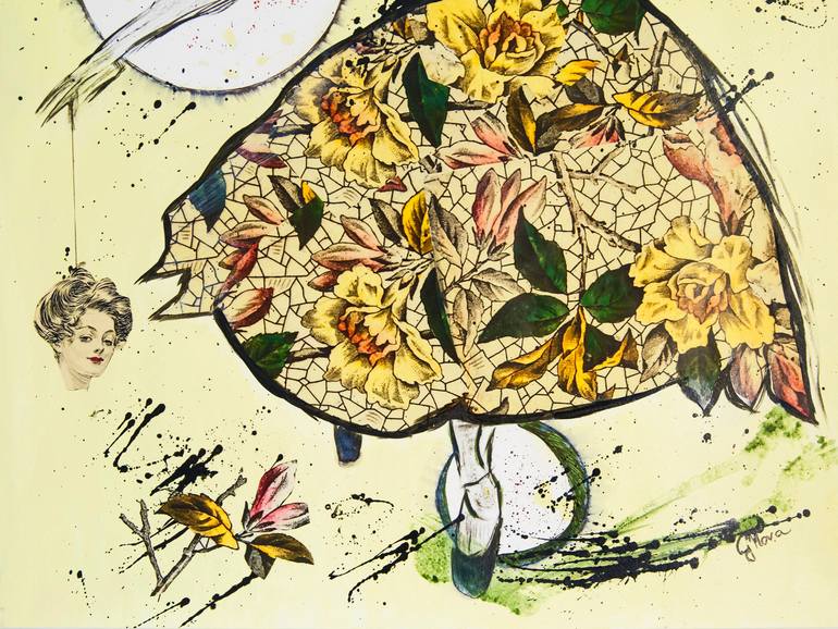 Original Figurative Women Collage by Yana G Nova