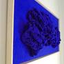 Wonderful art installation - framed in wooden floating frame.
Huge natural sponge (it's one piece, really a rare one) mounted on structured board.
The special blue color has been achieved, thanks to the used special ultramarine dry pigments.
Live it looks fantastic - one of a kind piece!
Please note that due to the dry pigments and the different color monitor settings the colors could slightly differ from the actual ones in live.
The perfect eye-catcher!
Thank you for your visit!