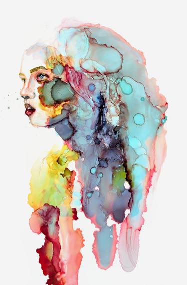 Print of Abstract Portrait Paintings by Alana Kate