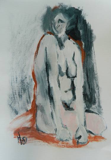 Original Figurative Abstract Paintings by Helen Dunning