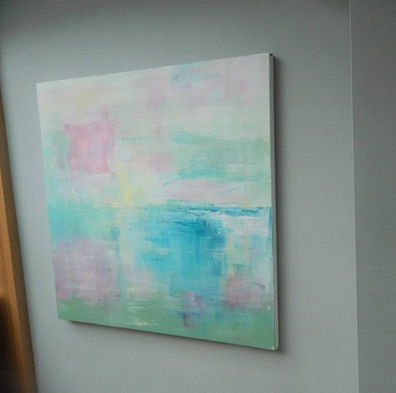 Original Abstract Expressionism Abstract Painting by Helen Dunning