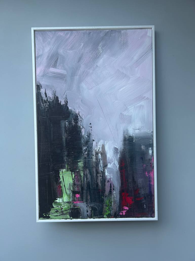 Original Abstract Expressionism Abstract Painting by Helen Dunning