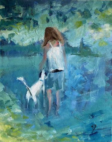 Original Dogs Paintings by Helen Dunning