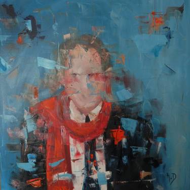 Original Portraiture Abstract Paintings by Helen Dunning