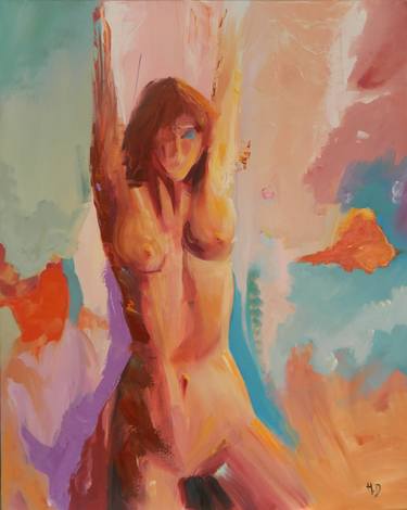 Original Figurative Abstract Paintings by Helen Dunning