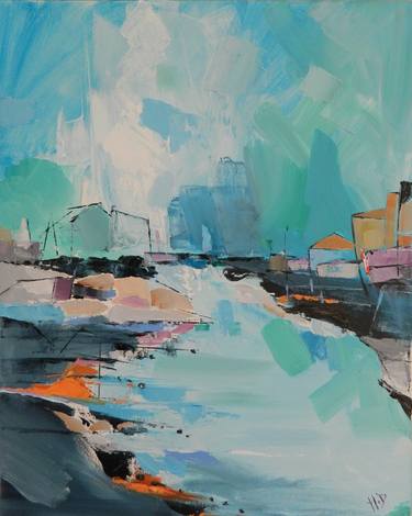 Original Impressionism Abstract Paintings by Helen Dunning