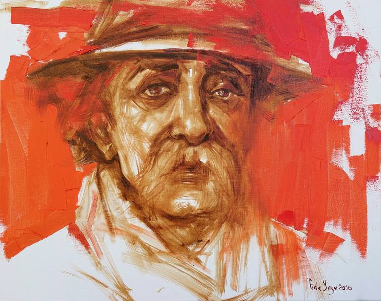 Old man Painting by Inga Edu 