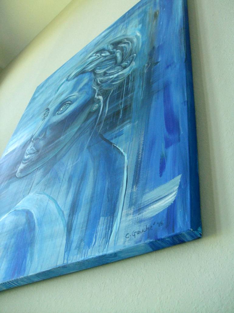 Original Expressionism People Painting by Catherine Gauché
