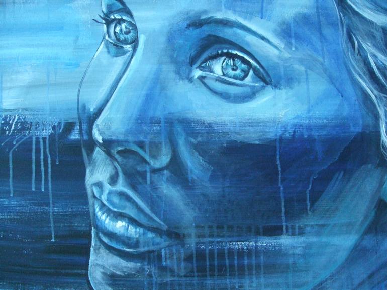 Original Expressionism People Painting by Catherine Gauché