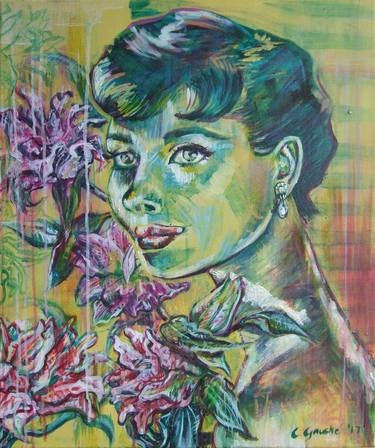 Audrey Hepburn Lilies thumb