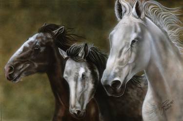 Print of Fine Art Horse Paintings by Wayne Pruse