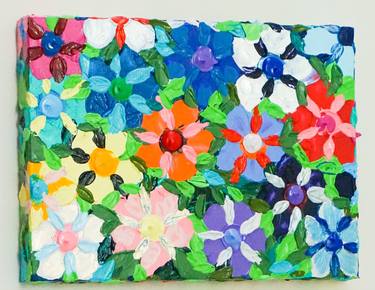 Original Abstract Floral Paintings by Clarissa Keener