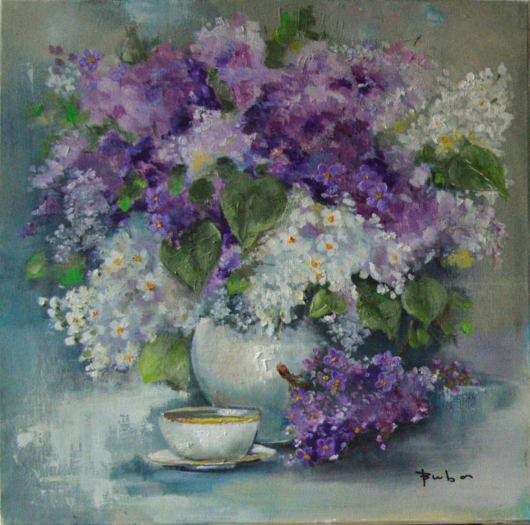 Original Fine Art Floral Painting by Buba Glodjovic