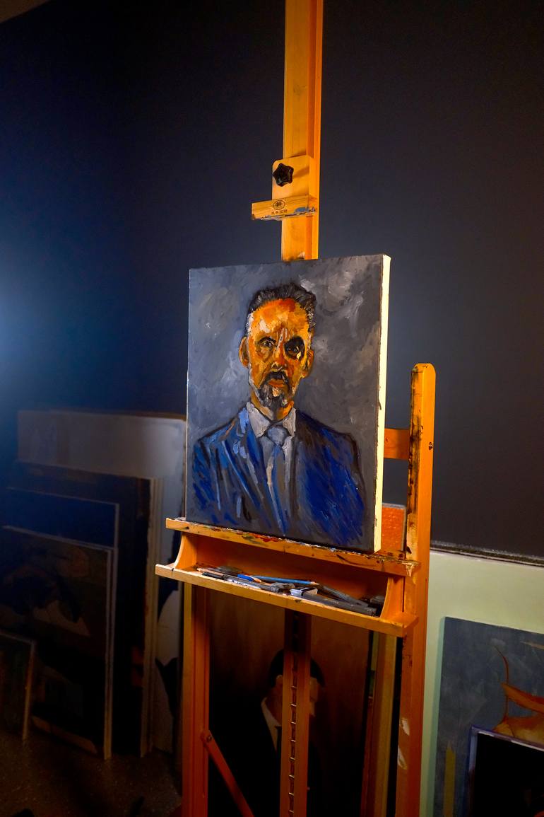 Original Expressionism Pop Culture/Celebrity Painting by Marco Alex