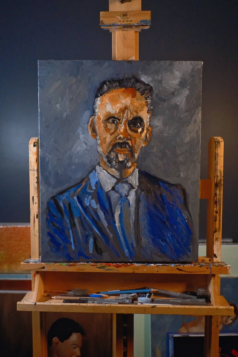 Original Expressionism Pop Culture/Celebrity Painting by Marco Alex