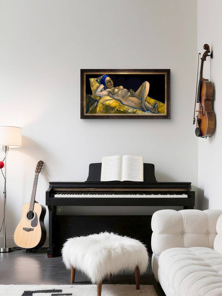 Original Classicism Nude Painting by Marco Alex