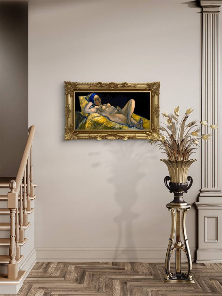 Original Classicism Nude Painting by Marco Alex