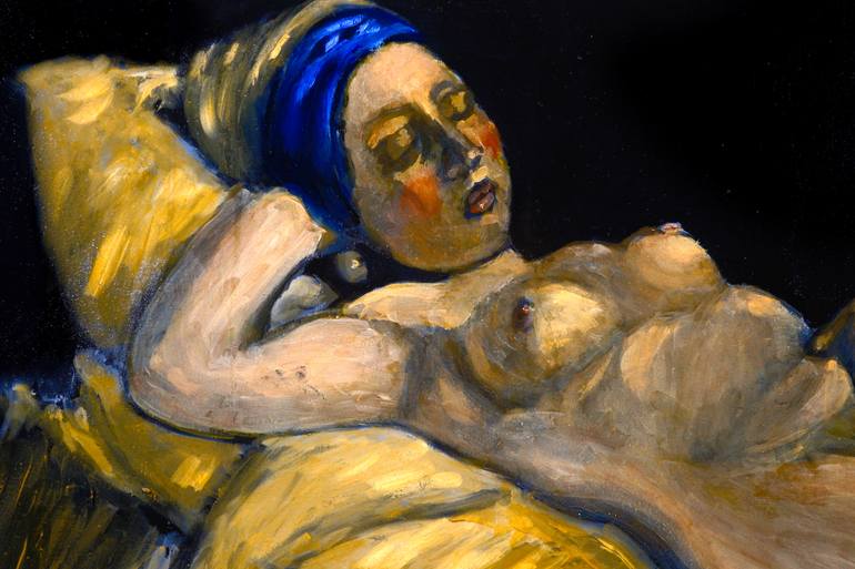 Original Classicism Nude Painting by Marco Alex