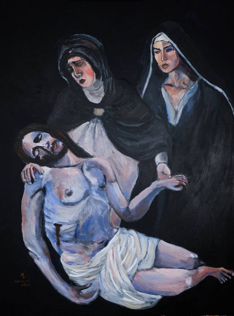 Original Figurative Religion Paintings by Marco Alex