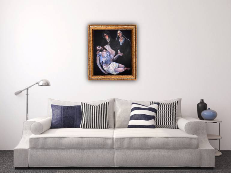 Original Figurative Religion Painting by Marco Alex