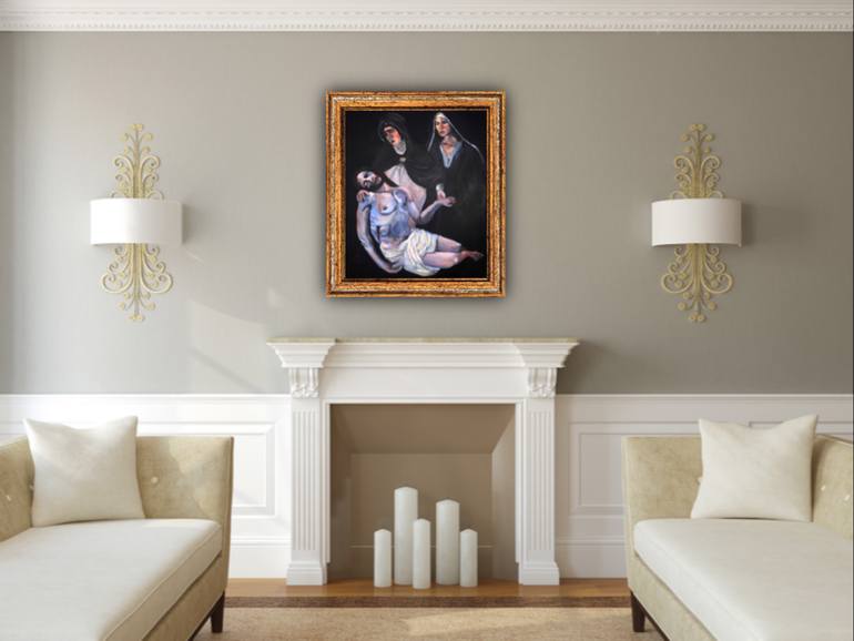 Original Figurative Religion Painting by Marco Alex