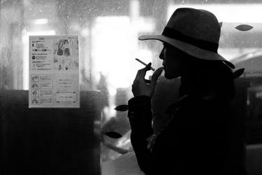 shibuya tokyo women smoking - Limited Edition 1 of 100 thumb