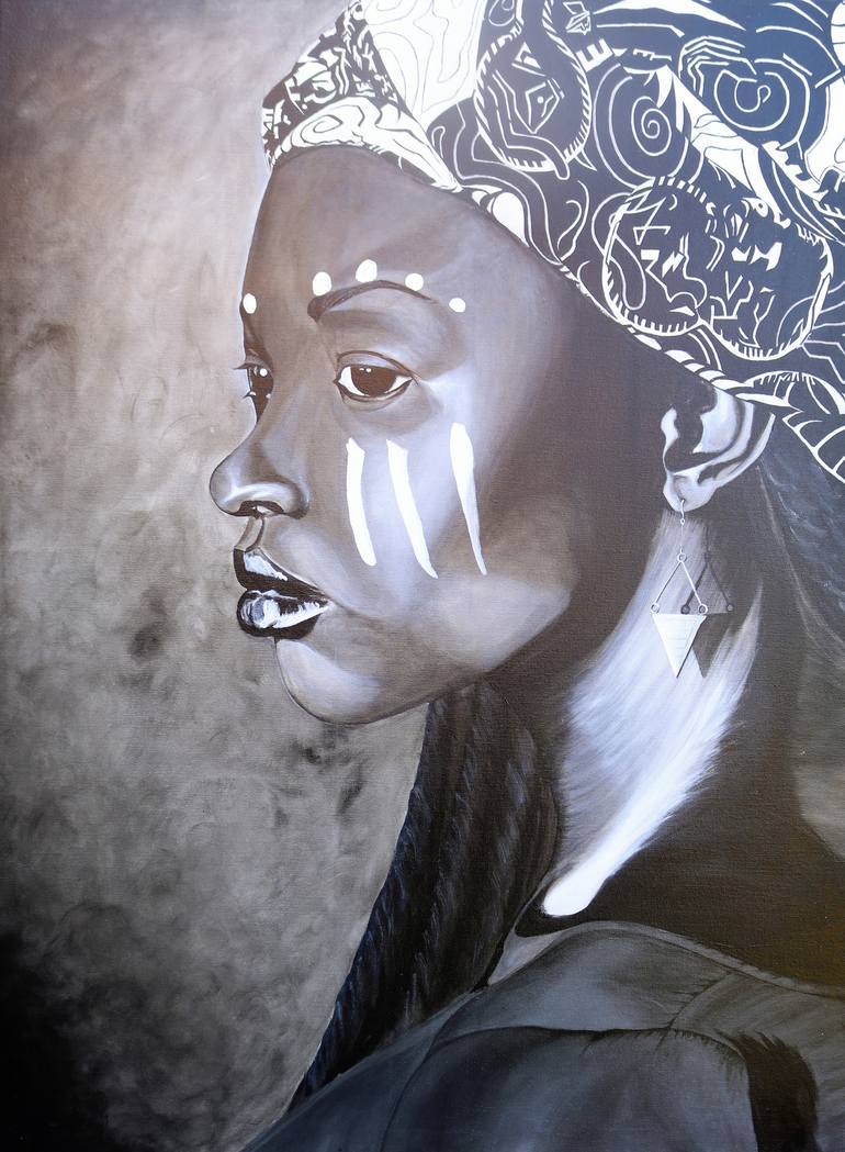 nubian queen painting
