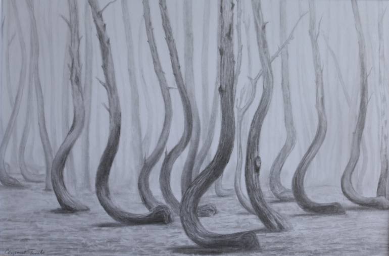 Misty Forest Drawing By Chisomo Tembo Saatchi Art