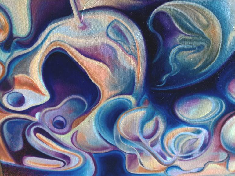 Original Abstract Still Life Painting by Julien Herma