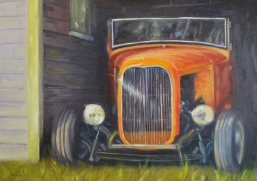 Original Automobile Painting by Max Vegera