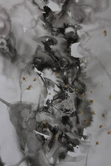 Original Abstract Nature Drawing by Rita Long