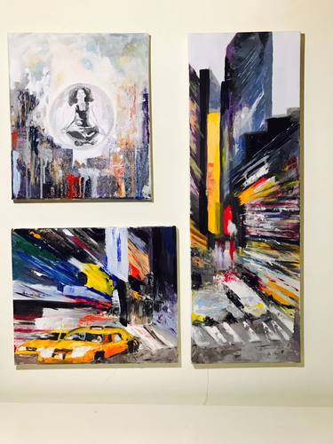 Original Modern Cities Paintings by Tamara Pierbattisti