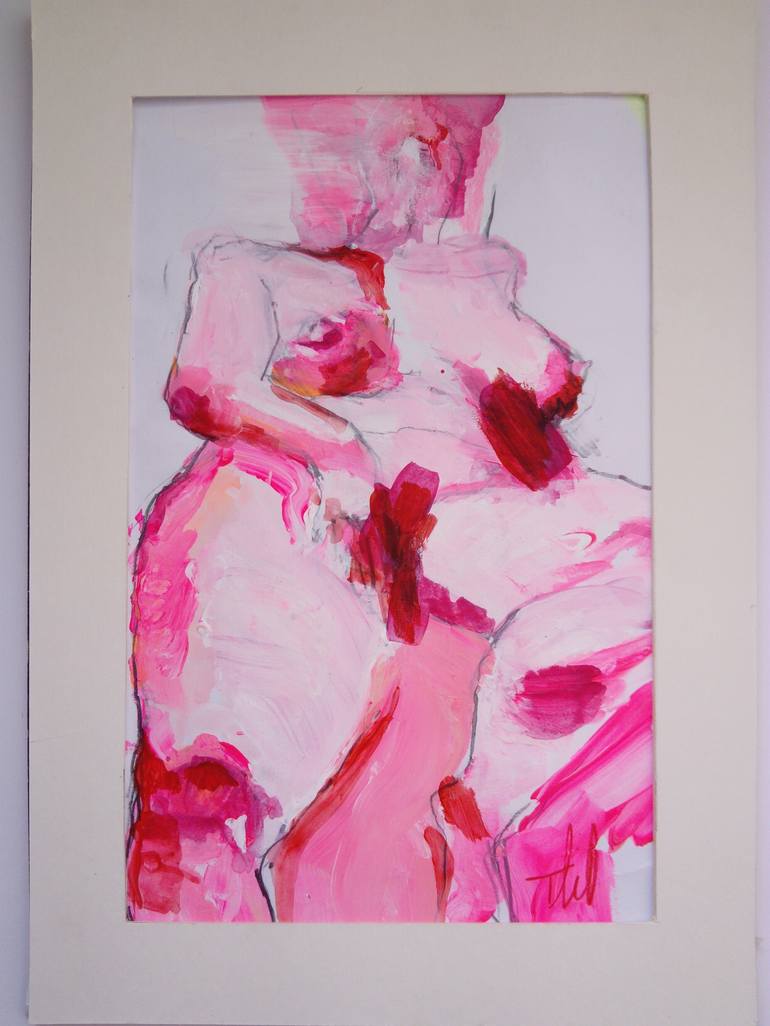 Original Figurative Women Painting by Regine Thill