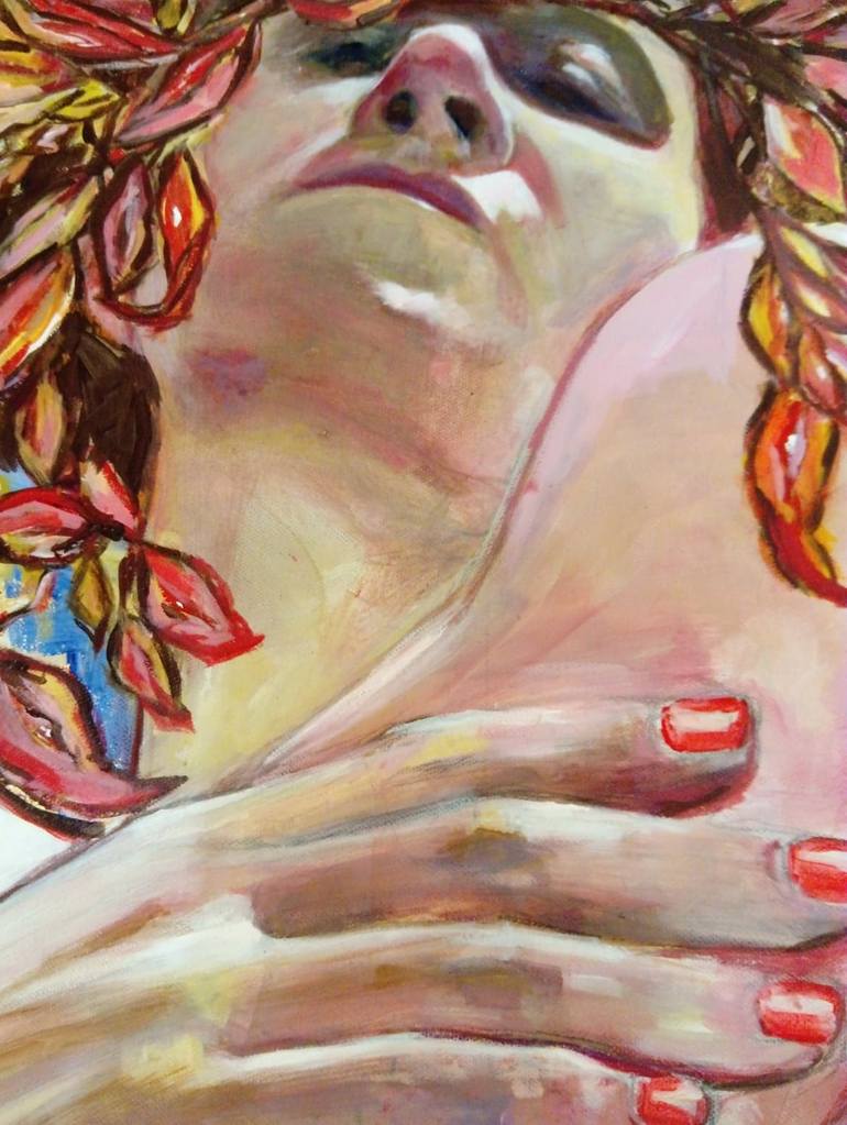 Original Figurative Nude Painting by Regine Thill